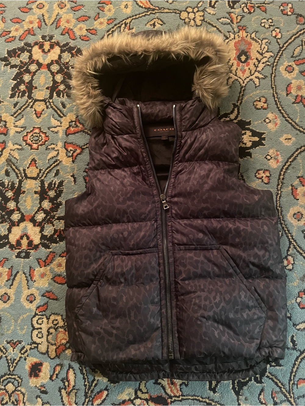 Coach puffer vest